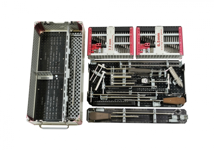 Synthes 6.5 mm/7.3 mm Combined Cannulated Screw Instrument and Implant Set