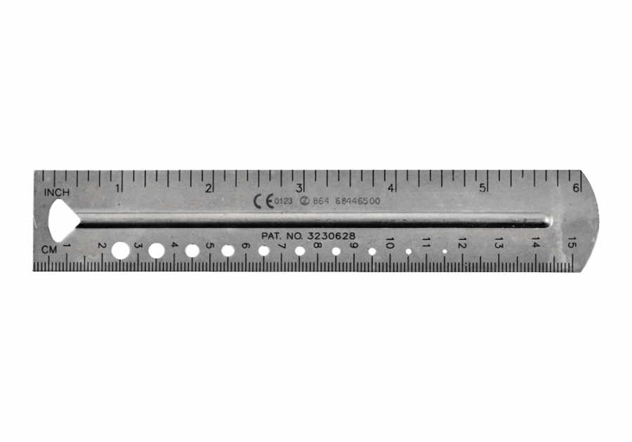 Zimmer Bone Screw Ruler Gauge