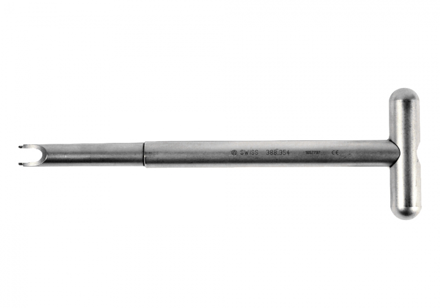 Synthes Screwdriver for Click&#039; X Locking, Self-holding with T-Handle