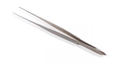 Jarit Cushing Tissue Forceps, Gutsch Handle, Scraper End, 1 x 2 Teeth, 7" 130-430