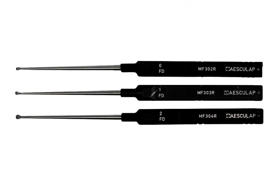 Aesculap Lumbar Bayonet Style Curette, Forward Down