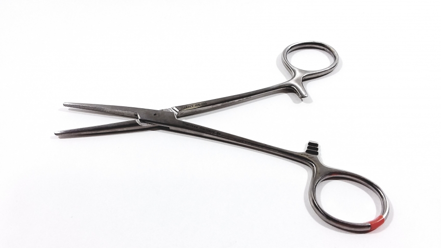 Jarit Kelly forceps, Straight, 5 1/2&quot; (140 mm), satin finish