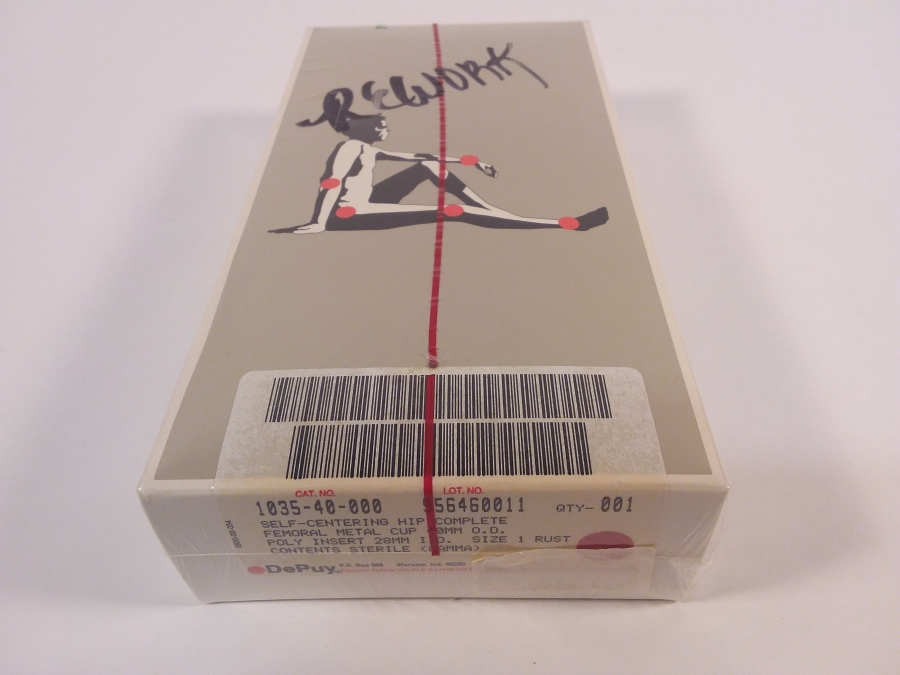 DePuy Self Cent Hip 40 x 28 Rust