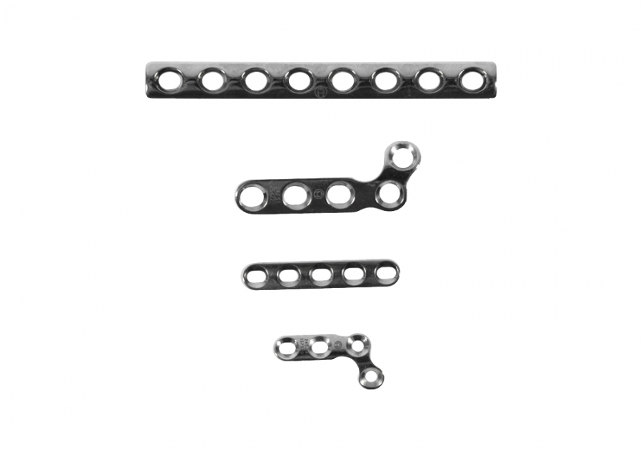 Synthes Plates for Synthes Mini Fragment Instrument and Implant Set with Self-Tapping Screws