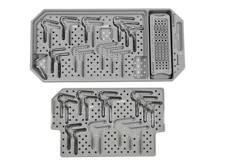 Synthes 4.5 mm Implant Auxiliary Tray for CAPOS Implant Set