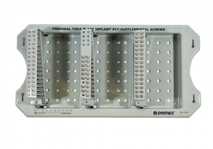 Synthes Proximal Tibia Plate Screw Tray With Lid